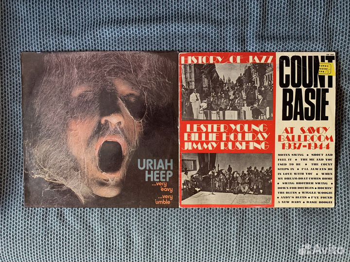 Пластинки Uriah Heep и Count Basie