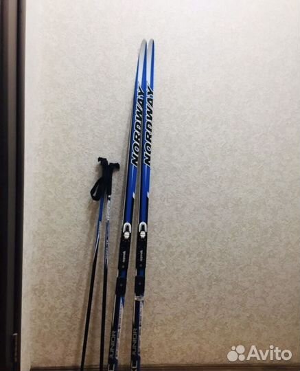 Беговые лыжи 160+палки+ботинки37