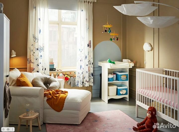 Пеленальный столик икеа смогёра, белый - новый