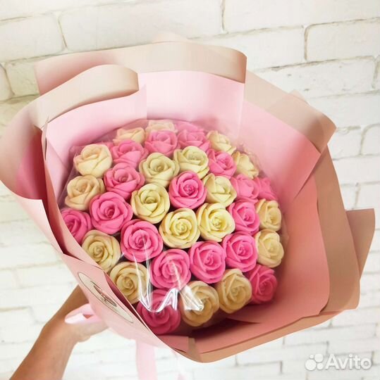 Букет из шоколадных роз, сладкий букет