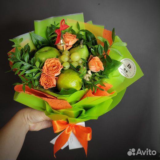 Фруктовый букет, съедобный букет, подарок