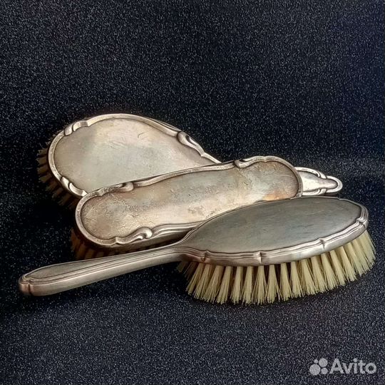 Расчёски щётки WMF, старина, серебрение, 1935 год