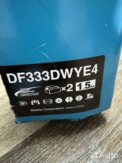 Дрель-шуруповерт Makita DF333dwye4