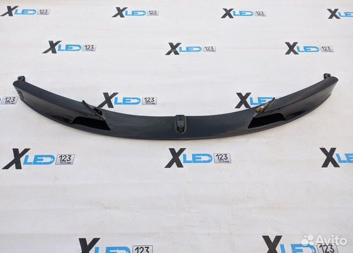 Сплиттер М Perfomance bmw f30 черный глянец