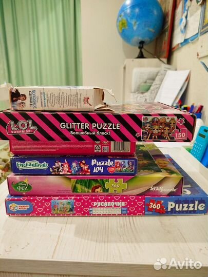 Пазлы для девочек