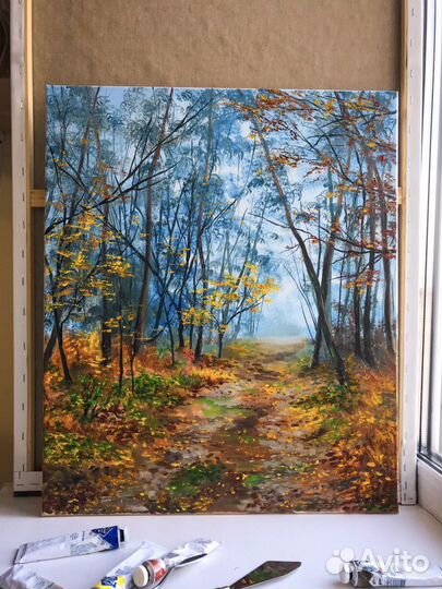 Пейзаж картина маслом на холсте