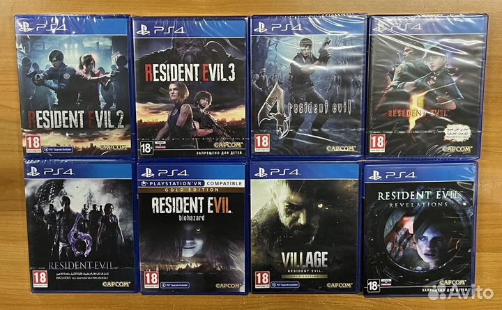 PS4 серия игр Resident Evil