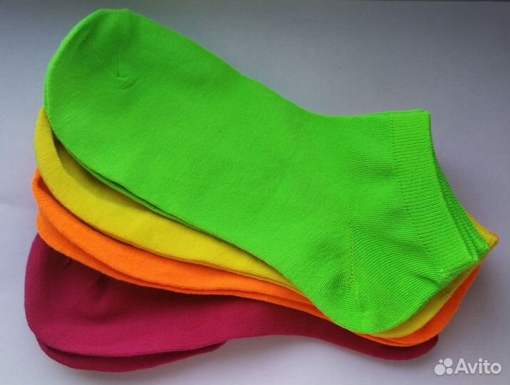 Новый набор ярких коротких цветных носков