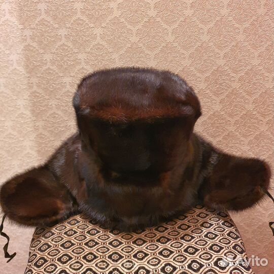 Шапка-ушанка норковая мужская