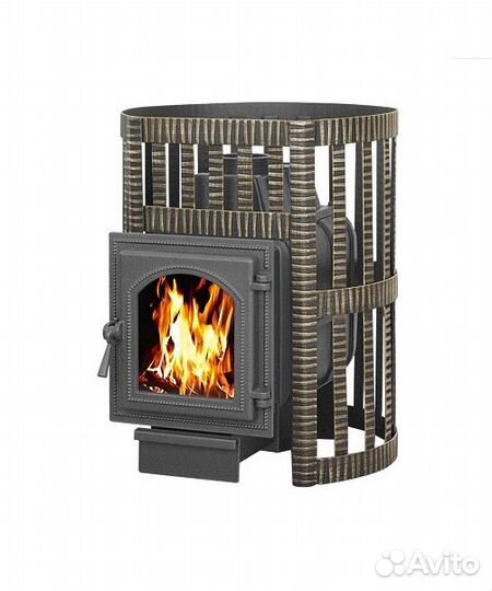 Печь для бани на дровах Везувий Легенда Ковка 16