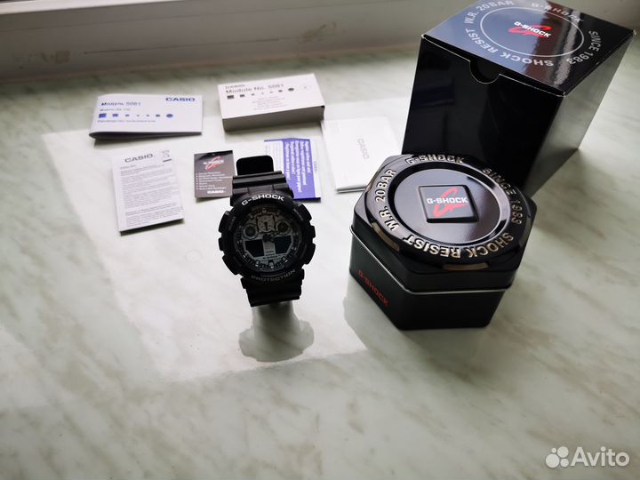 Часы casio G-shock GA-100BW