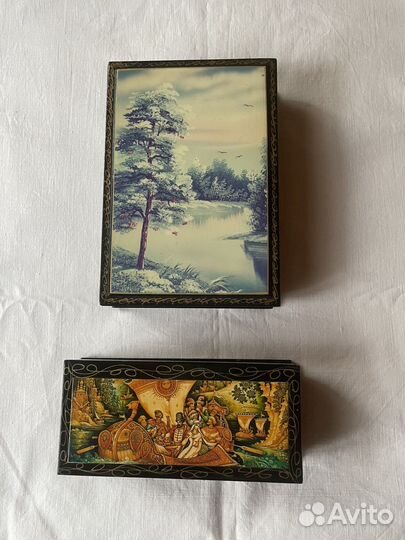 Ваза, шкатулки