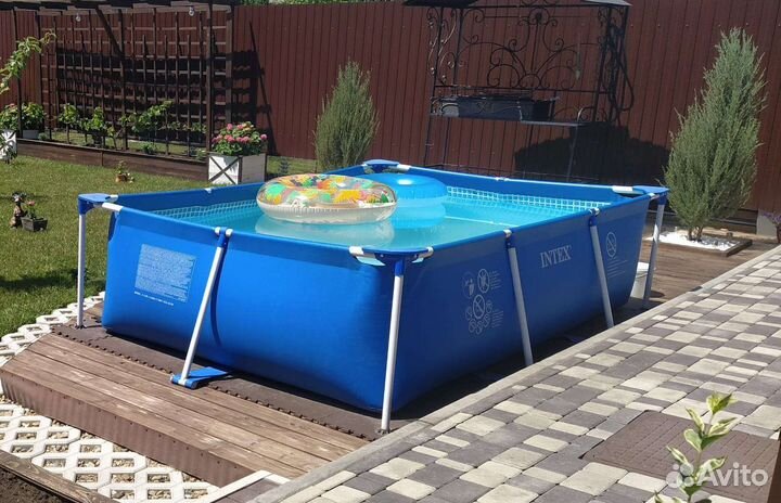 Каркасный бассейн 300*200*80 + насос и подарочки