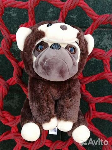 Мягкая игрушка собака мопс