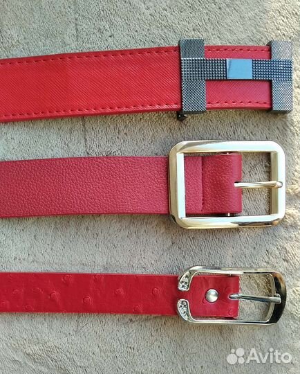 Женские ремни 3 шт (новые)
