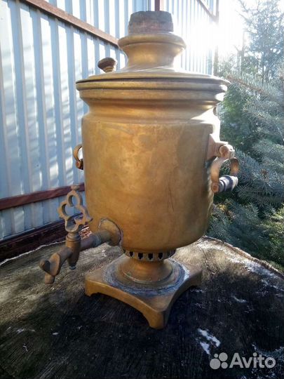 Самовар на дровах старинный