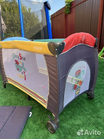 Детская кровать манеж с матрасом