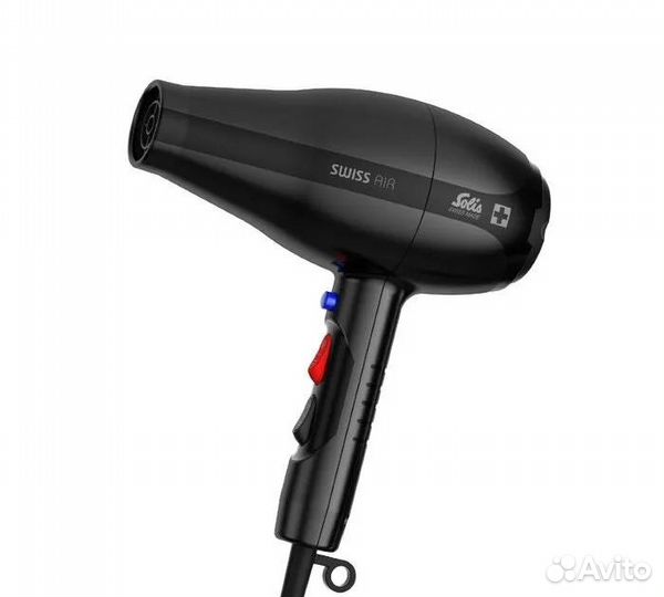 Фен Solis Swiss Air Black 360, черный