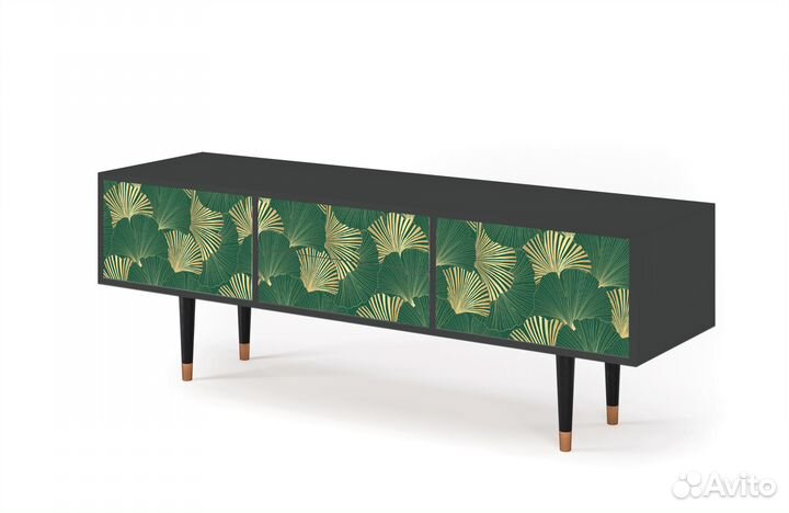 Тв-тумба T4 - Антрацит - Gold Ginkgo