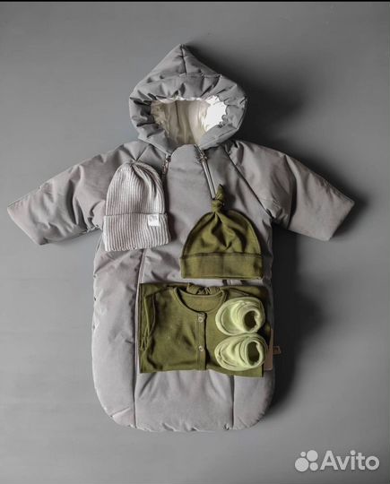 Конверт - экрю размер от 0-6 месяцев (56-68)