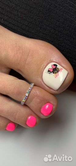 Аппаратный smart-педикюр/ красивые дизайны