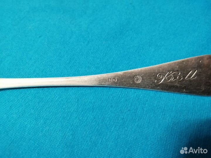 Старинная немецкая вилка.Клеймо.Монограмма