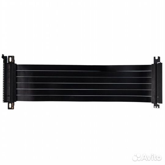 Райзер для видеокарты PCI-E 3.0x16 прямой, черный