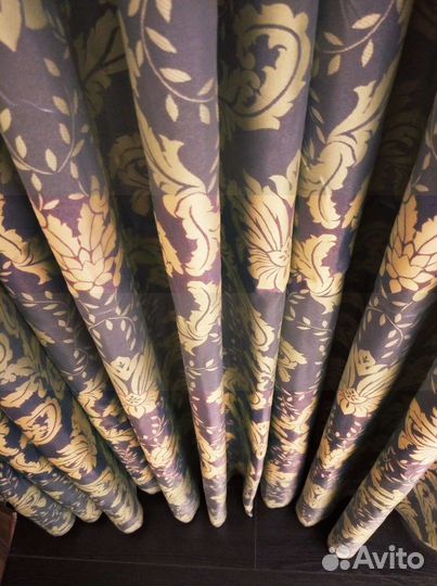 Шторы Италия бренд шелк новые 3/4 метра