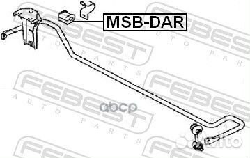 Втулка стабилизатора mitsubishi carisma 95-03 1