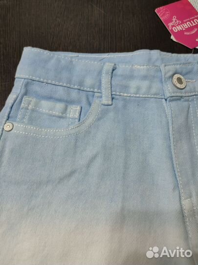 Новые джинсовые шорты для девочки (128 размер)