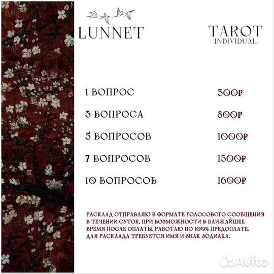 Таролог, ритуалы