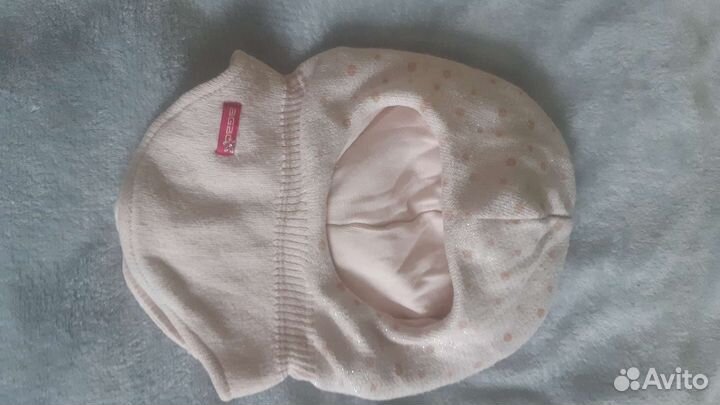 Шапка-шлем для девочки размер 48- 50