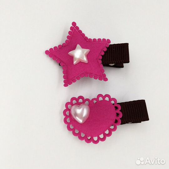 Заколки для волoс 8шт набор детские Star Love