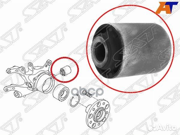 Сайлентблок задней цапфы поперечный mitsubishi