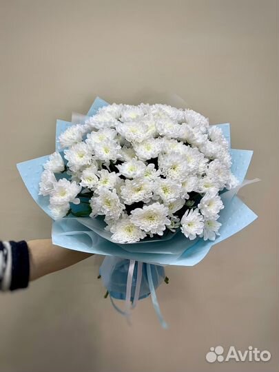 Цветы. Букет цветов. Кустовая хризантема