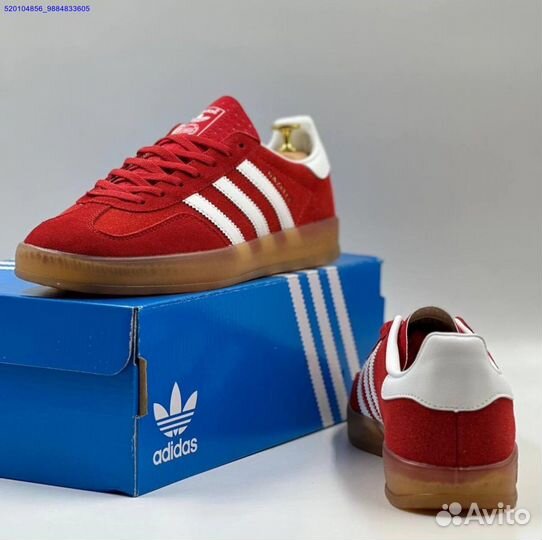 Кроссовки Adidas Gazelle Red (Арт.61822)