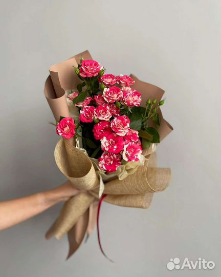 Цветы розы букет