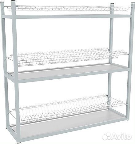 Стеллаж для тарелок и стаканов -3 полки