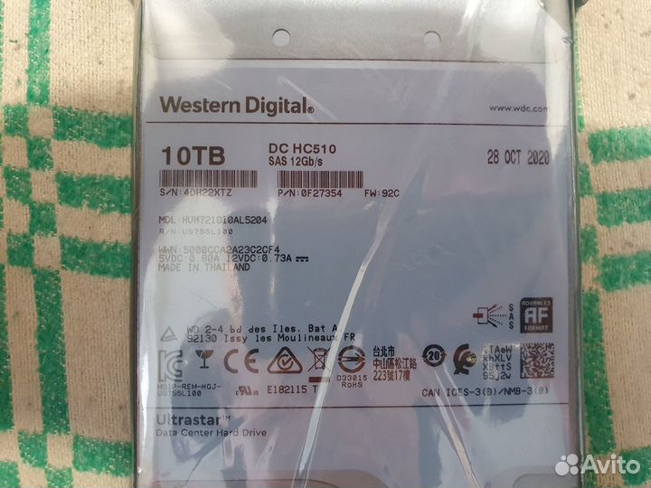 Жесткие диски Western Digital, Seagate. SATA и SAS