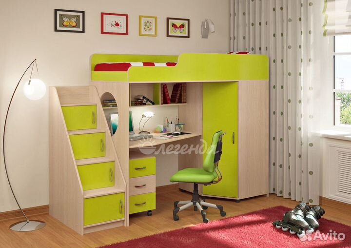 Кровать чердак