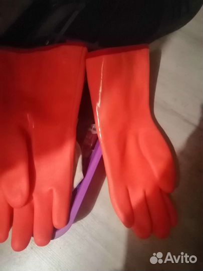 Перчатки рабочие, хб, кожа, резиновые, цены разные