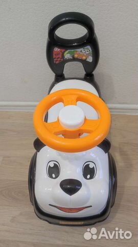 Машинка каталка толокар с ручкой