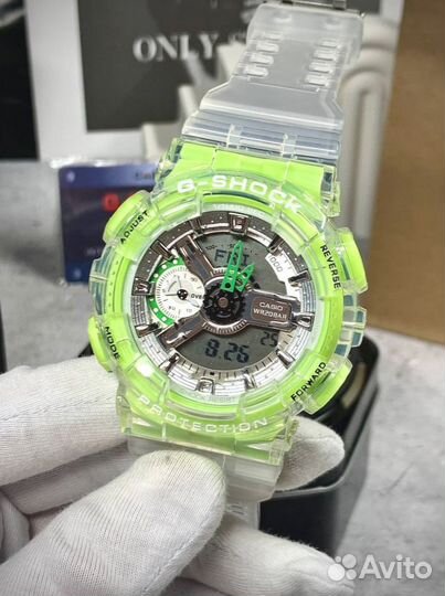 Часы G-Shock 110 лаймовые