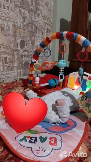 Развивающий коврик с пианино