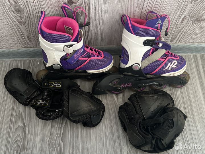 Роликовые коньки k2 раздвижные 29-34