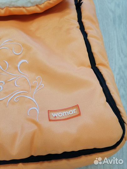 Зимний конверт в коляску на натуральной овчине