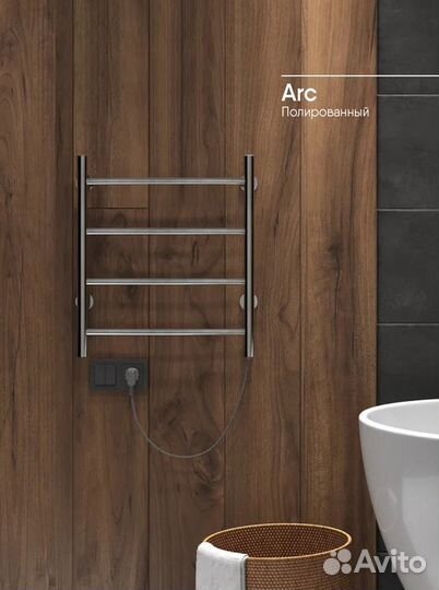 Электрический полотенцесушитель Indigo Arc б/п (el) 50/40 Полиров