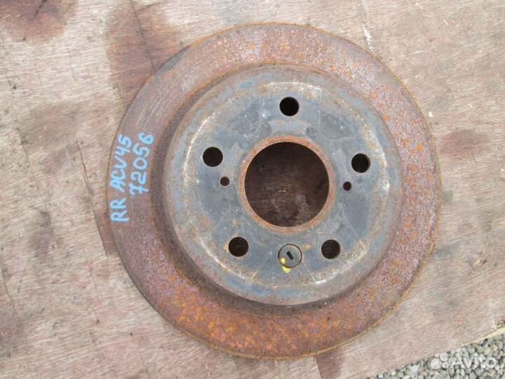 Тормозной диск задний Toyota Camry ACV45 2AZ-FE