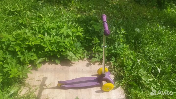 Самокат детский трехколесный бу