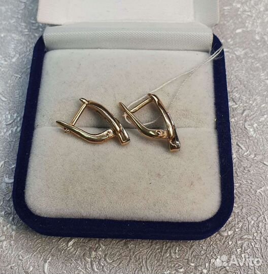 Золотые серьги 2,93 гр